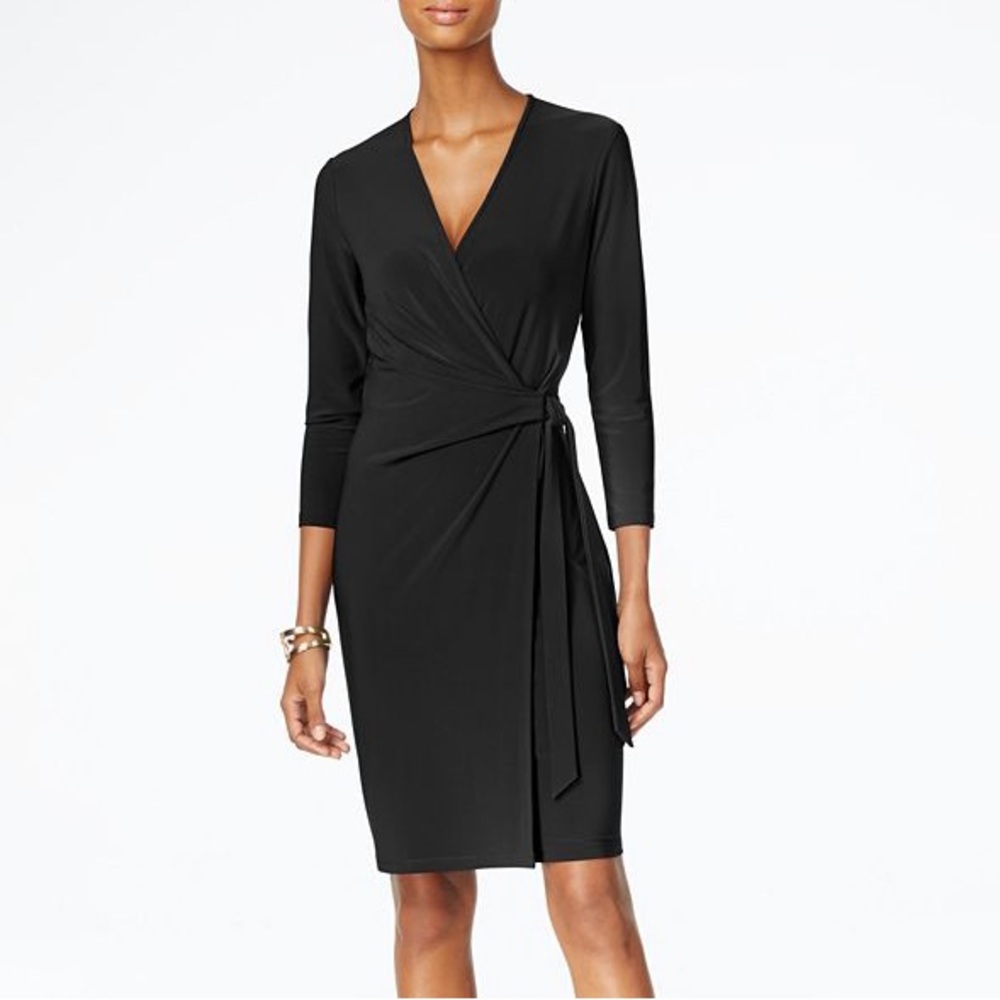 Vintage Anne Klein Faux Wrap Dress
